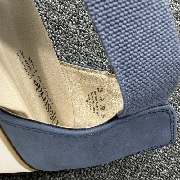 LifeStride Women's Giselle Blue Navy Cream Strappy Sandal Size 8 - Picture 11 of 11